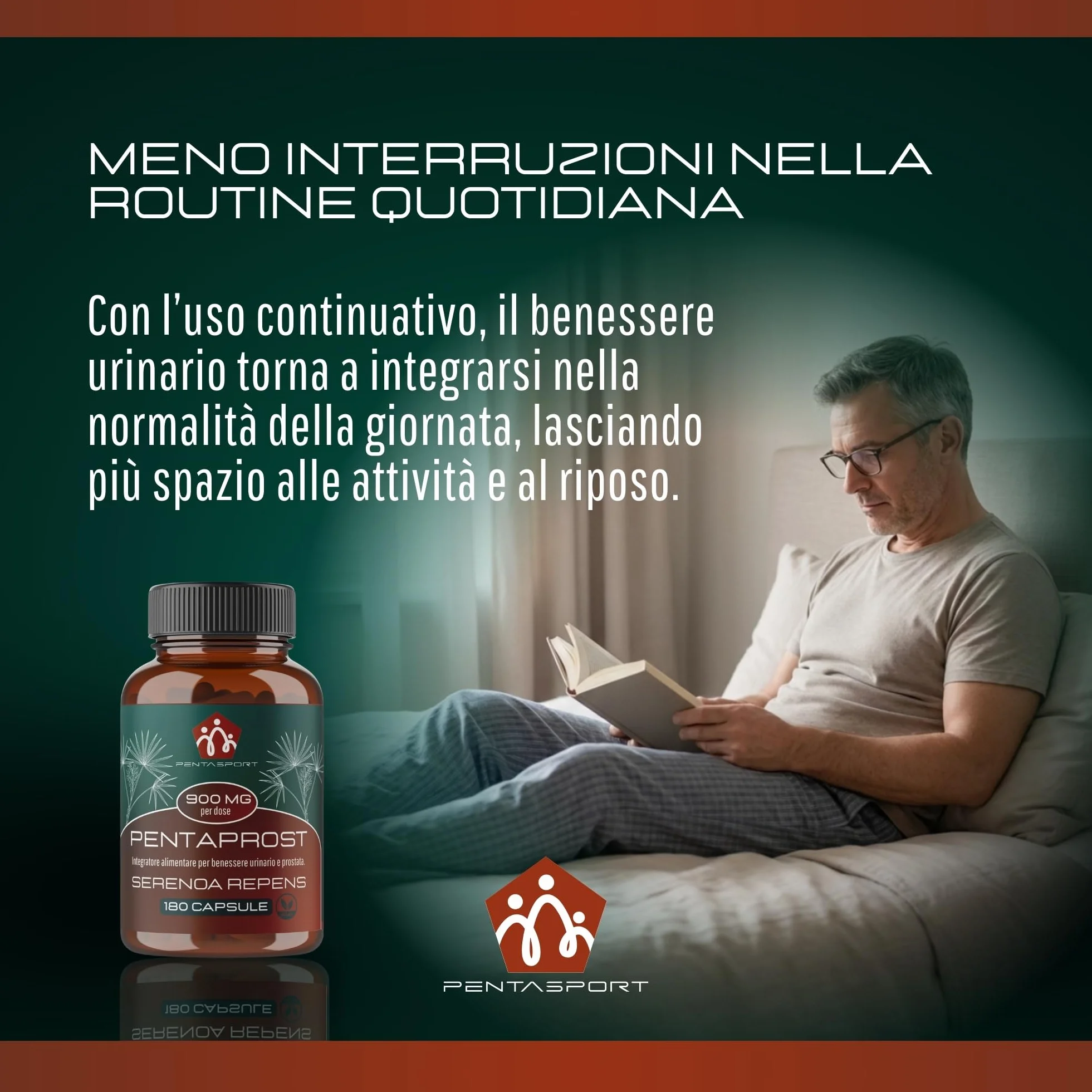 Serenoa Repens Prostata Forte 900mg 180 Capsule Integratore Benessere Uomo Saw Palmetto Supporto Funzione Prostatica Urinaria