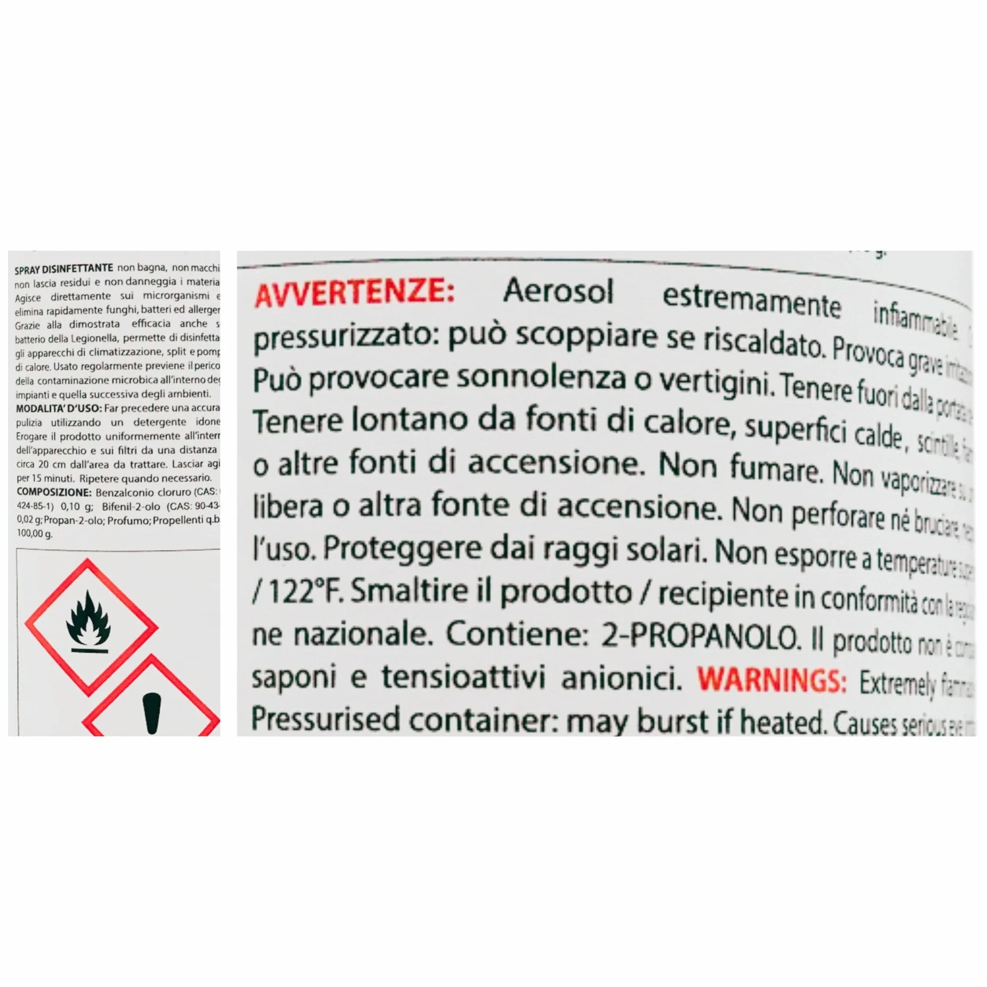 Spray Igienizzante per Climatizzatori 400ml + Guanti HDPE Monouso 100pz
