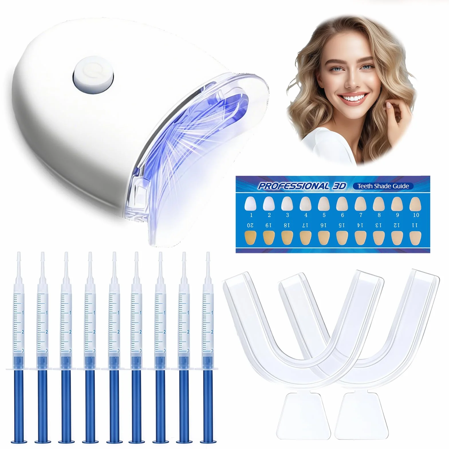 Kit sbiancamento denti, Gel sbiancante, Denti bianchi
