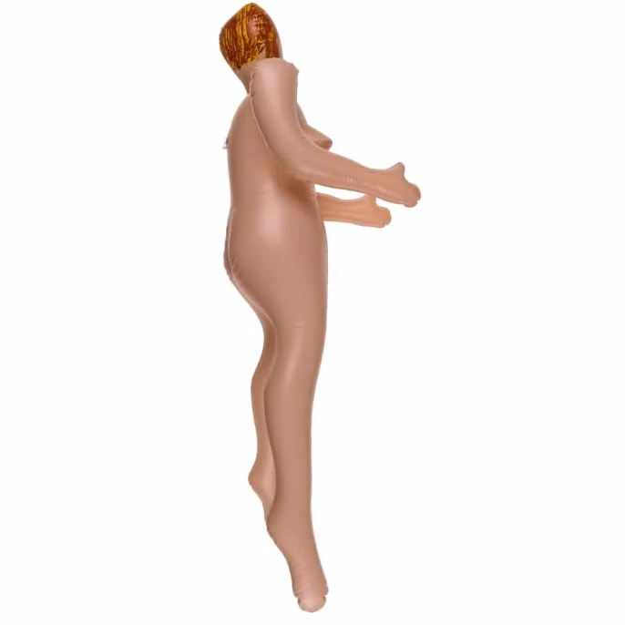 Bambola gonfiabile mini per feste, addio al celibato, 66 cm, 3 motivi assortiti, rosa, con confezione regalo