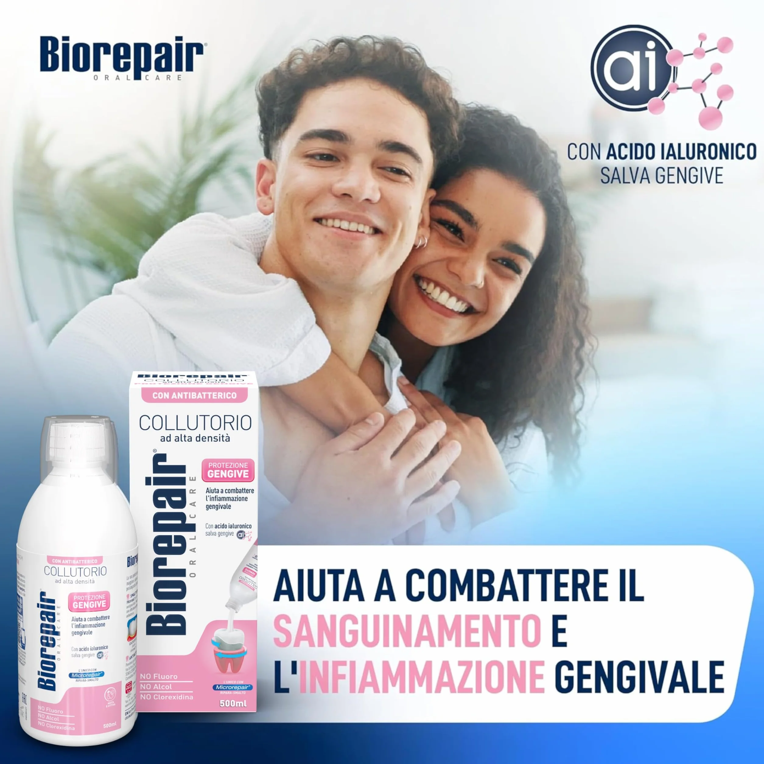 Biorepair Collutorio ad Alta Densità Protezione Gengive 500ml
