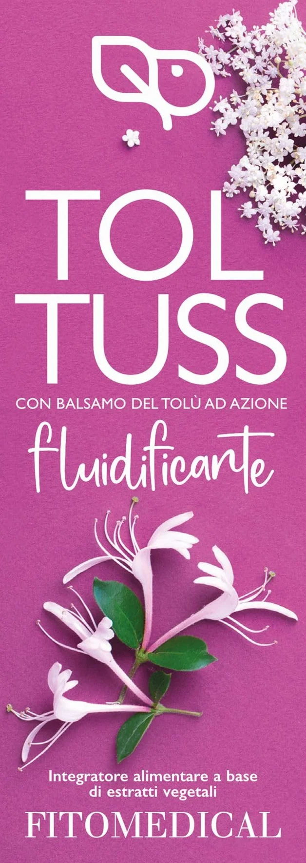 Fitomedical Toltuss Fluidificante Integratore Alimentare Naturale Balsamo del Tolù Sambuco 150 ml