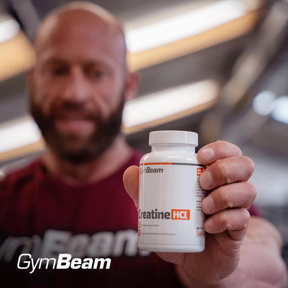 GymBeam Creatina Capsule HCL, Creatina Cloridrato, Eccellente Praticitá, Aumenta Le Prestazioni Fisiche, Adatta per Atleti di Forza e Resistenza, Migliora Prestazioni Sportive, Formato in Capsula