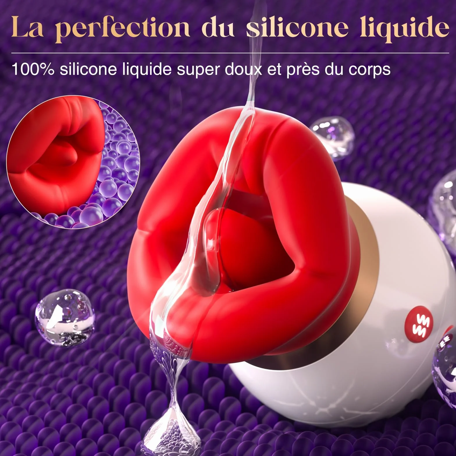 Vibratoreper Donna Clotoride mit APP, Succhia Clotoride per donna Vibratore, Sexytoysys donna Vibratori Stimolatore Femminile Rotazione a 360 gradi con modalità 3x10 Vibratore Donna Sex Toys