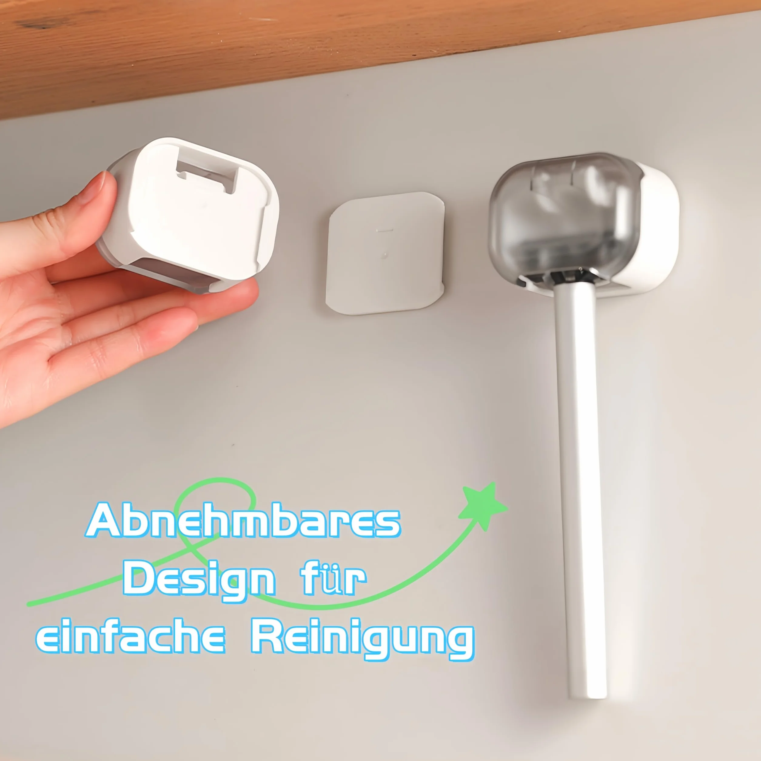 Razor Holder Razor Holder, Razor Holder with Cover, Dustproof Design, Waterproof Self-Adhesive Razor Holder Hanger for Bathroom Organiser