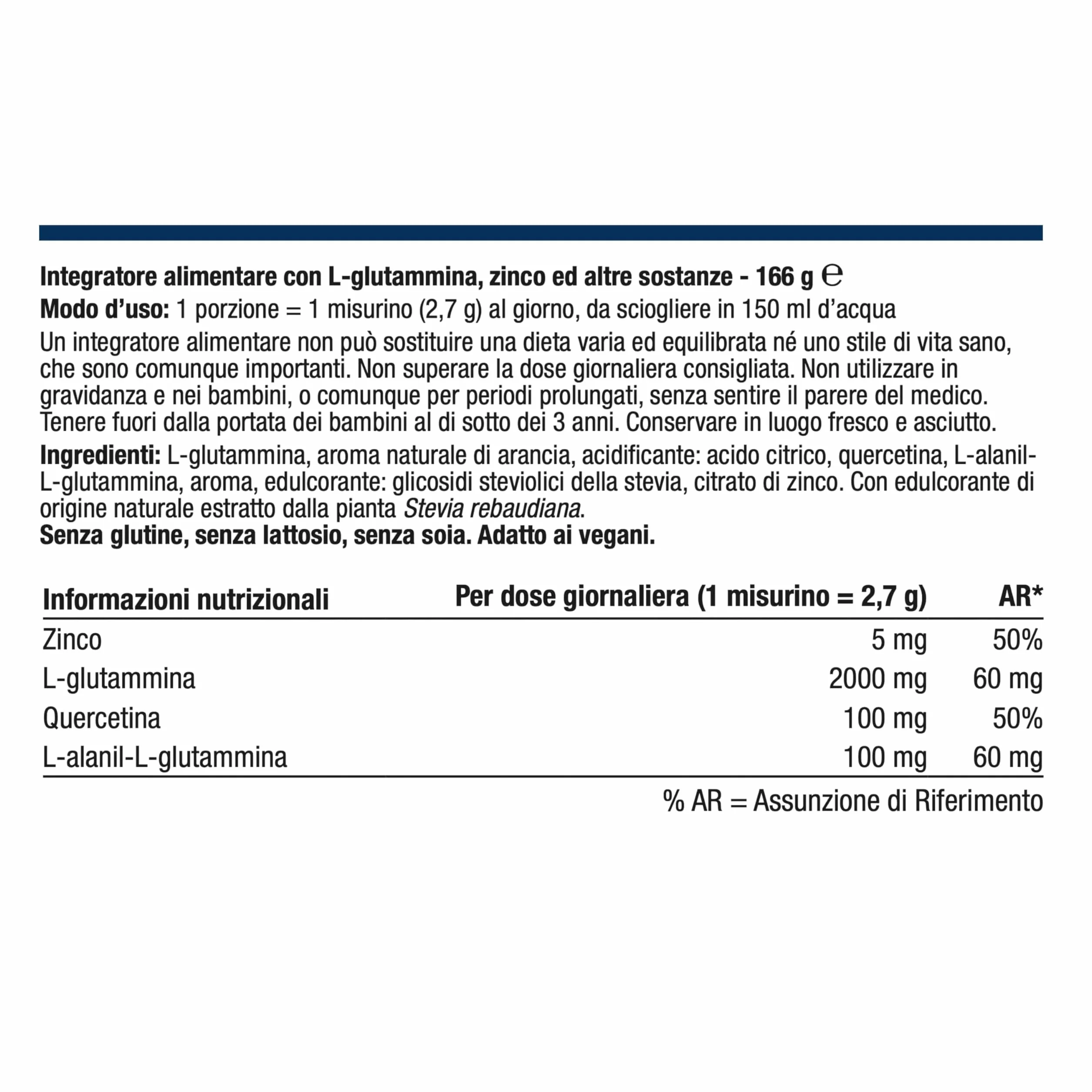 Metagenics Glutagenics ID - Fonte di L-Glutammina, Amminoacido Condizionatamente Essenziale - 60 Porzione