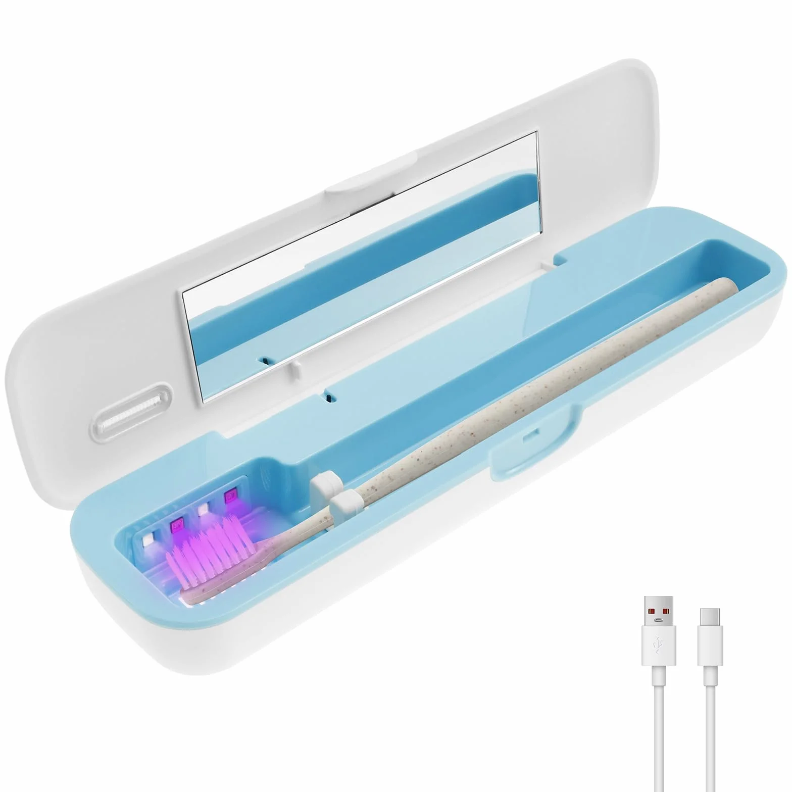 Portaspazzolino UV, disinfettante e sterilizzatore per famiglia/viaggi, regalo di compleanno per uomini