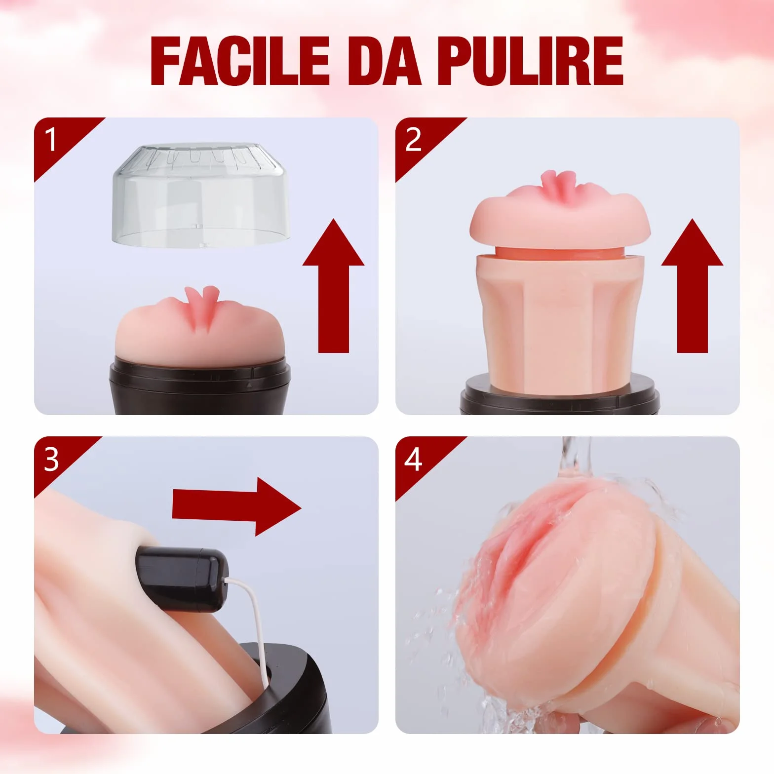 Banysin Masturbatore maschile con 10 Vibrazione Sex Toys per per Uomini, Automatico Realistico con Aspirazione, Uomo, Masturazione Black