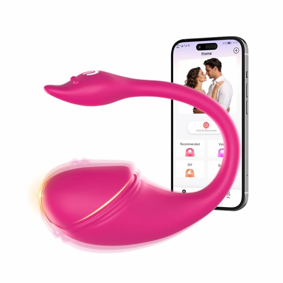 Vibratoreper Donna Professionale Wireless piccolo Ovetto Vibrante Donna Telecomando a Distanza APP Sex Toys, Vibrator Per Coppia 10 Modalità Vibratore Silenzioso, sexytoysys donna coppia Sex Toy