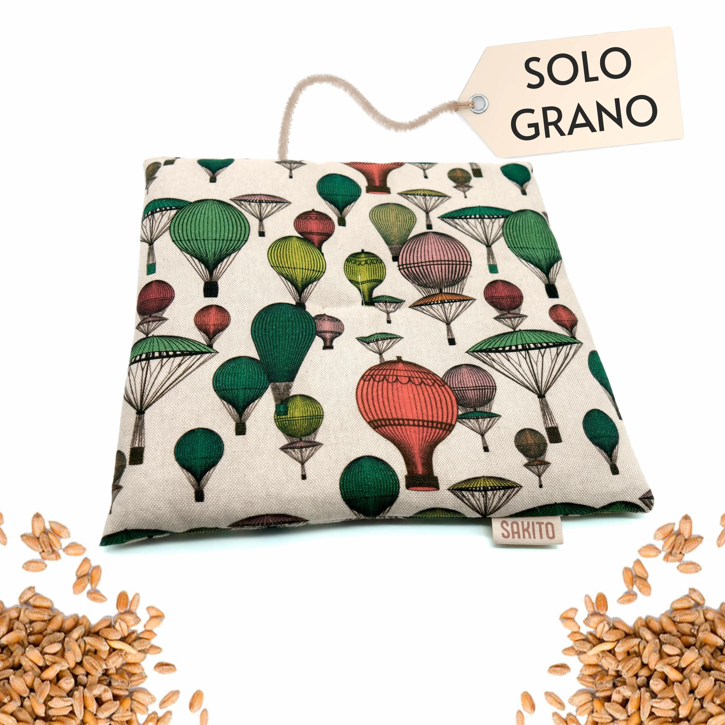 Cuscino Riscaldabile Termico Inodore - Borsa Semini Riscaldanti per Microonde (25x25 cm)