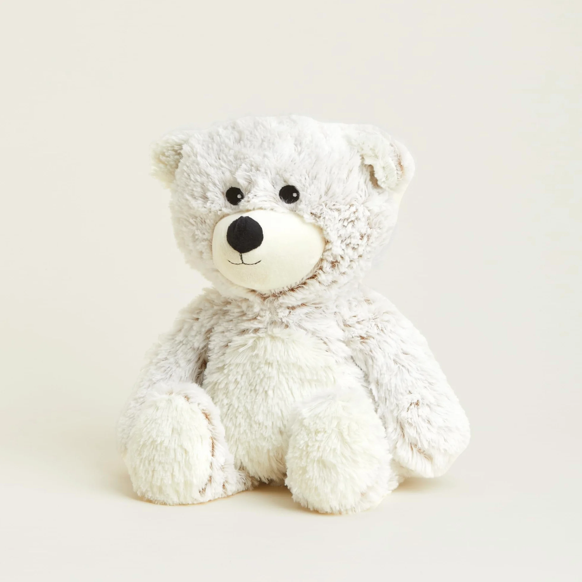Warmies Peluche Marshmallow Orsetto Beige Pesato Utilizzabile nel Microonde con Profumo di Lavanda Francese, Borsa di Grano Caldo o Freddo per un Fresco Rilassamento e un Caldo Sollievo