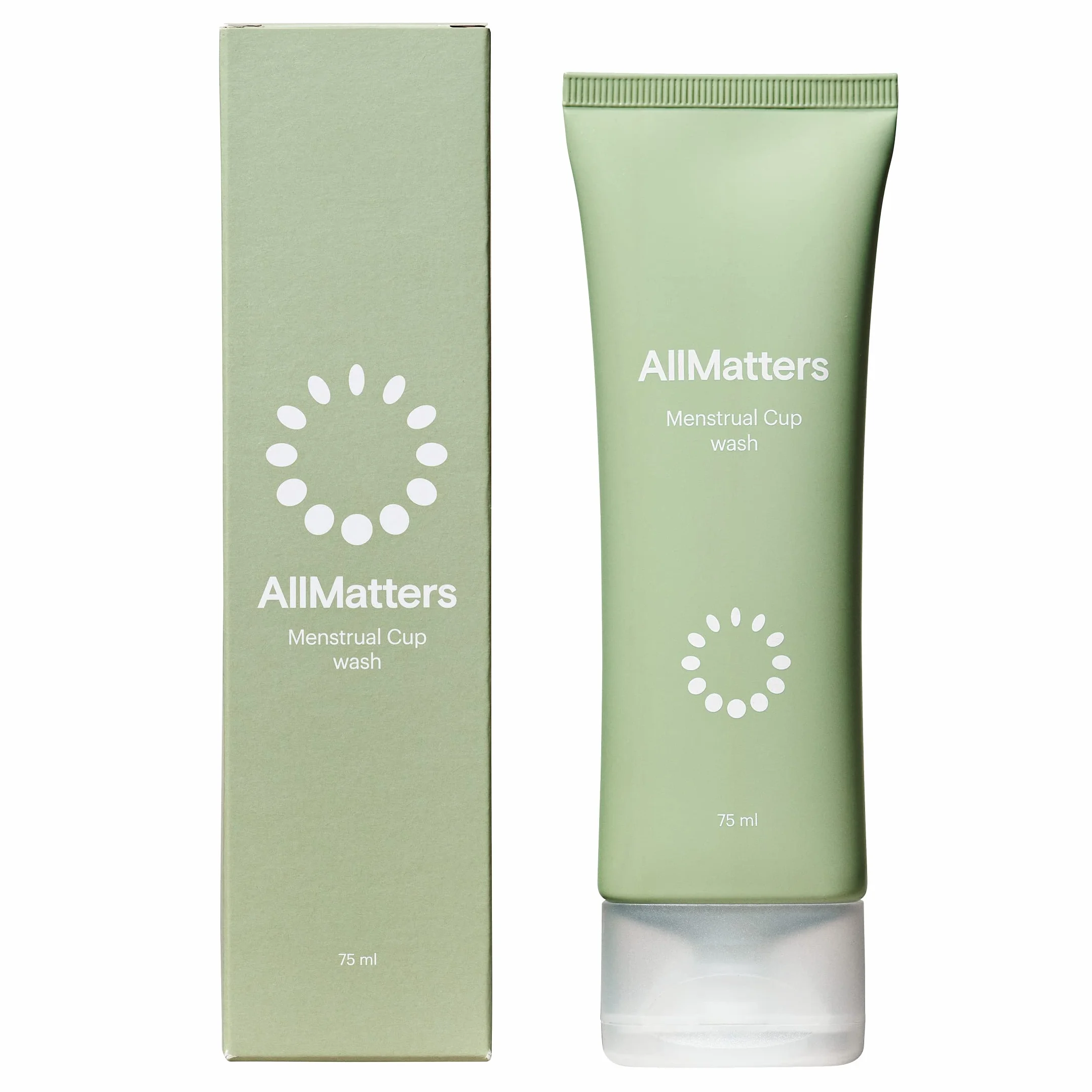 AllMatters Detergente Coppetta Mestruale Intimo Corpo 75 ml pH Bilanciato Senza Profumo
