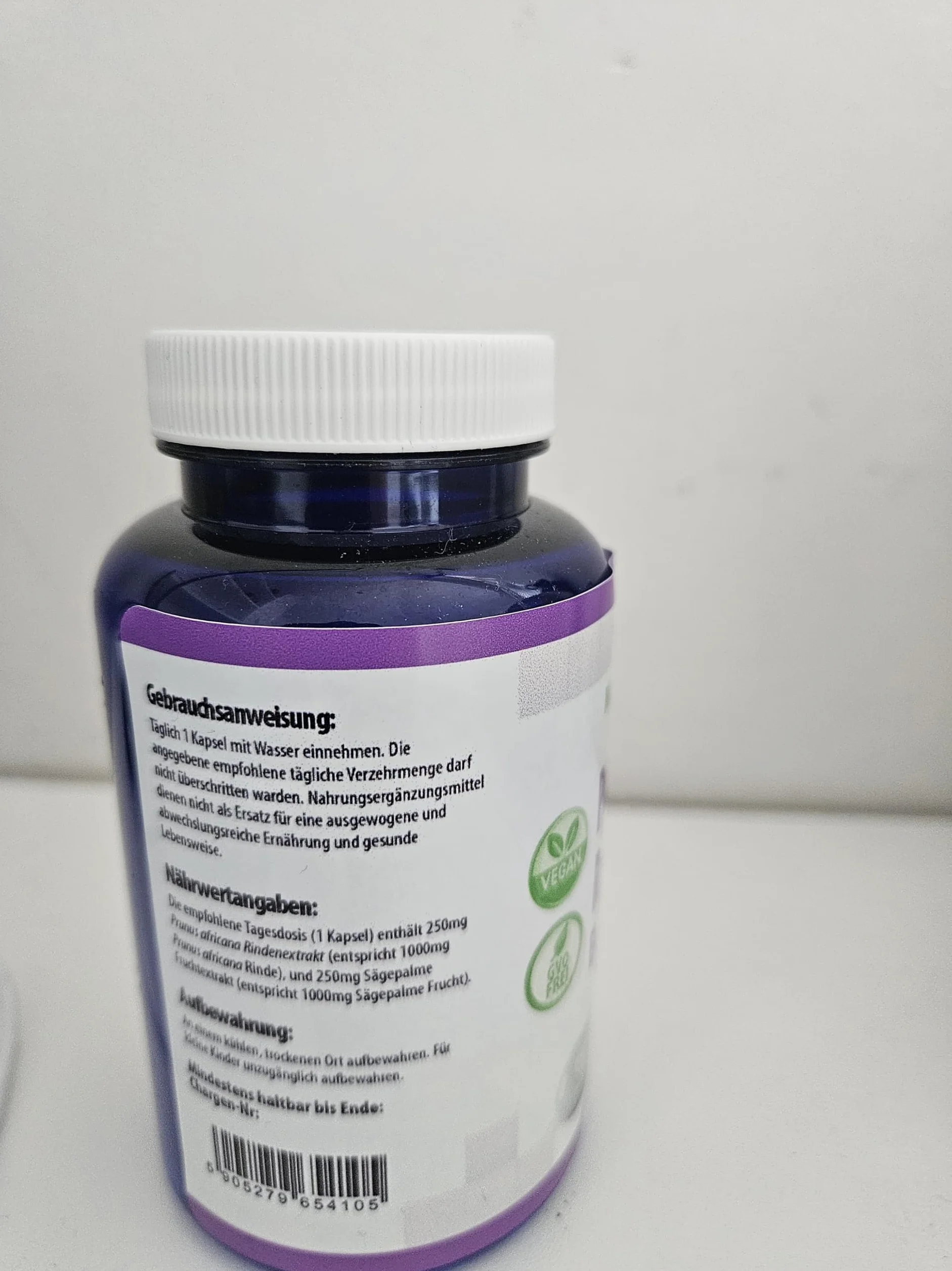 Hepatica Saw Palmetto Serenoa repens estratto 4:1 500 mg 120 capsule vegane