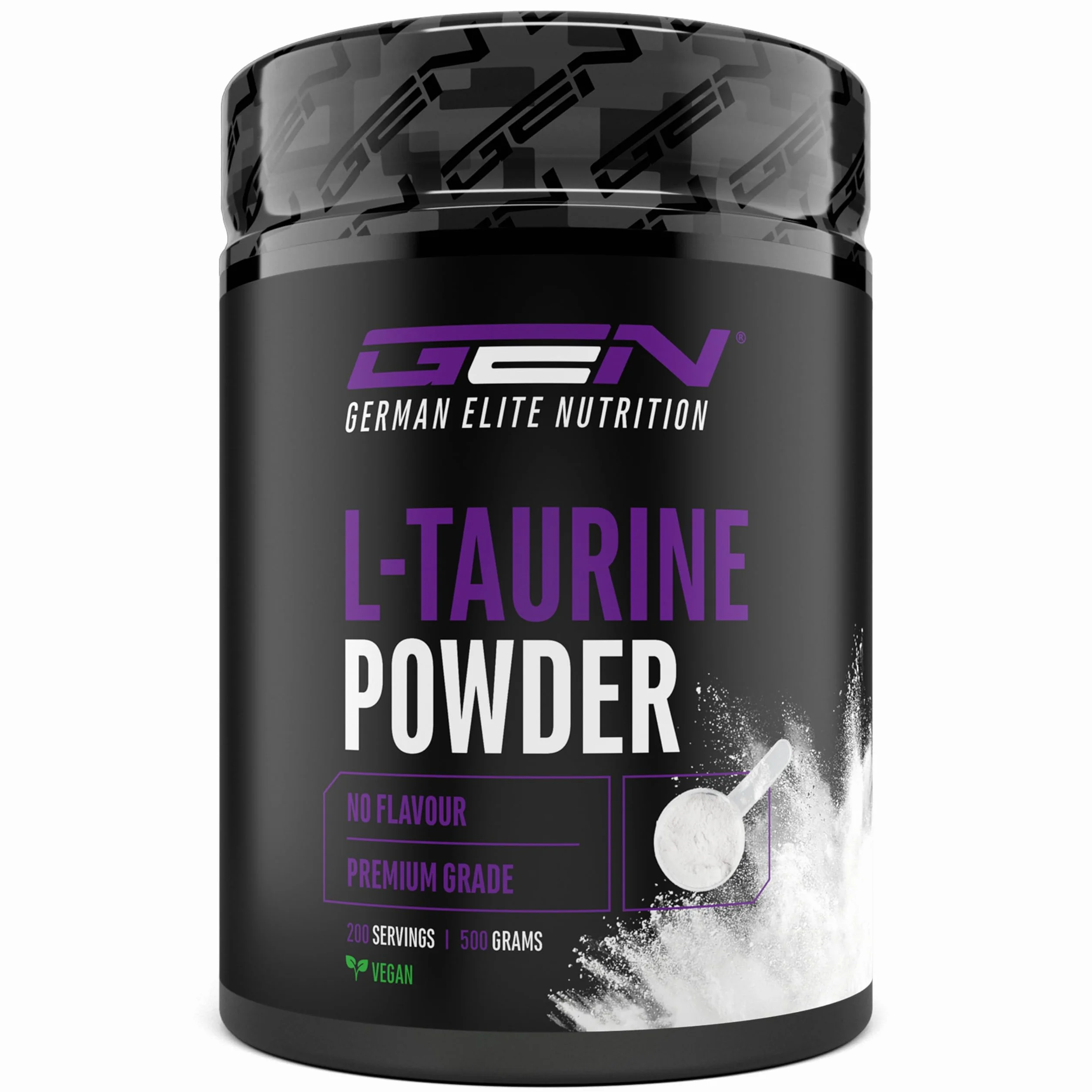 Taurina in Polvere 500 g Pura Senza Additivi Vegan Aminoacido L-Taurina German Elite Nutrition