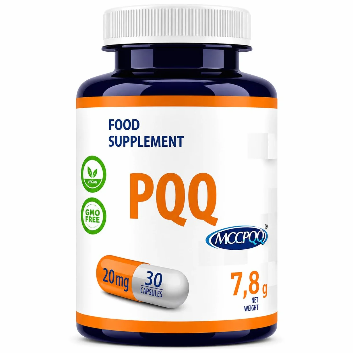 Hepatica PQQ | 20 mg (MGCPQQ®) | 30 Capsule Vegane | Scorta 1 Mese | GMP & Testato da Laboratorio Indipendente
