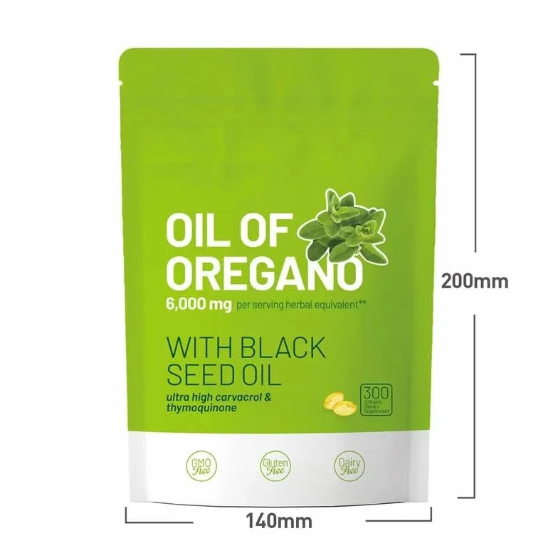 Olio Di Origano E Olio Di Semi Neri Non OGM 300 Softgels