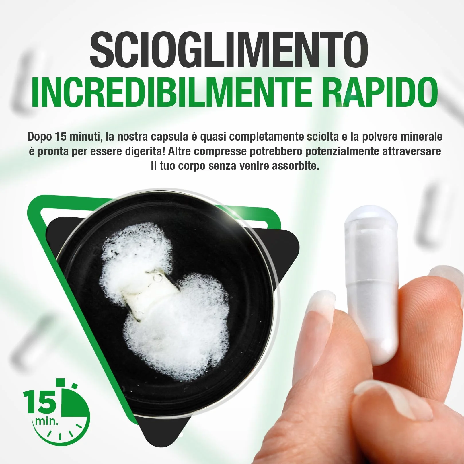 Potassio Integratore Capsule 99mg - 100 pz di Capsule a Disgregazione Rapida con 99 mg Gluconato di Potassio Polvere Puro Qualità Premium