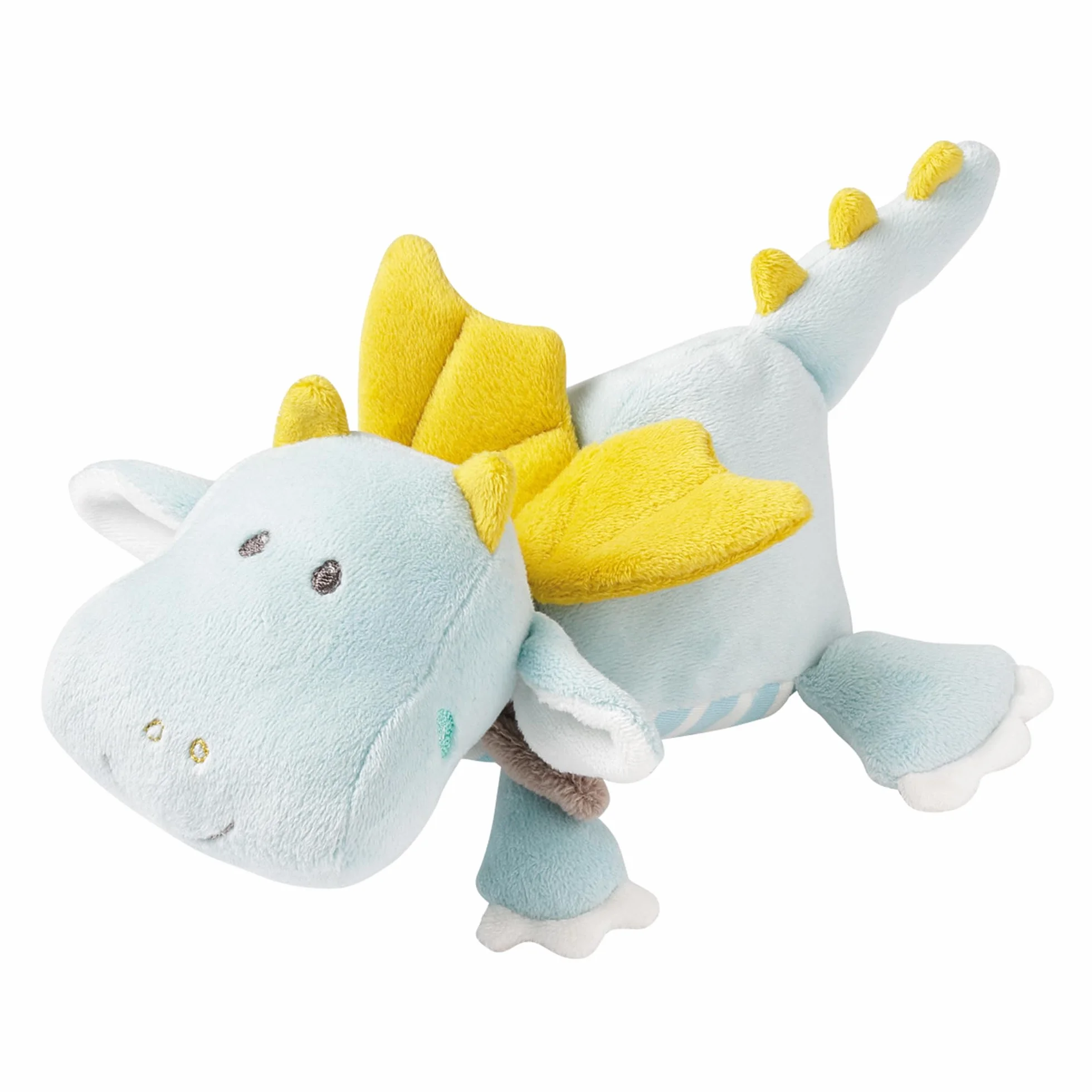 Fehn animale termico drago - Cuscino con semi d'uva in un grazioso peluche a forma di drago - Cuscino termico per il relax di neonati e bambini piccoli a partire da 0+ mesi