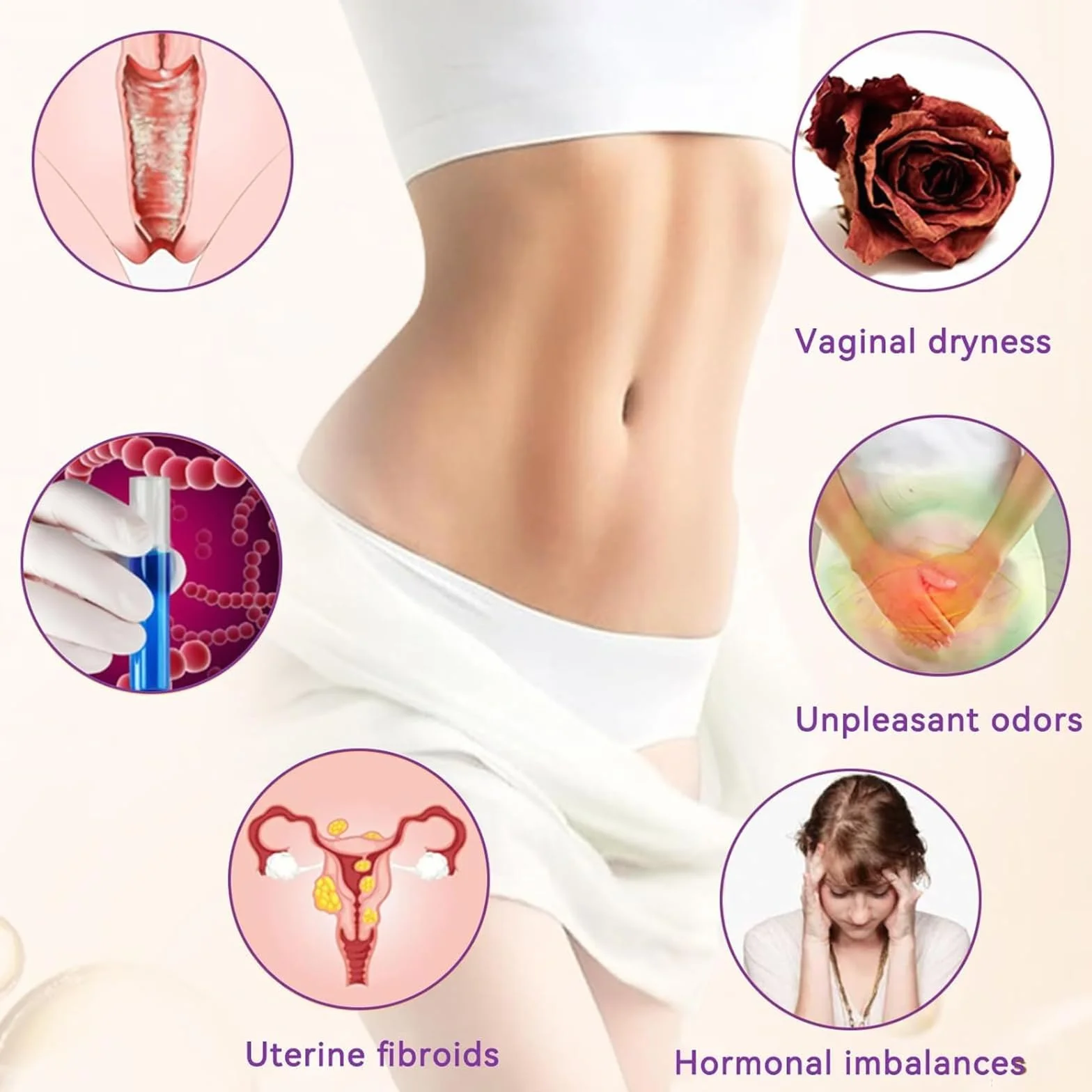 Capsule di Riparazione vaginale, Capsule di rassodamento vaginale Naturale, Capsule Dimagranti Anti-prurito istantanee, Capsule di Riparazione rassodanti e Rosa e Tenere