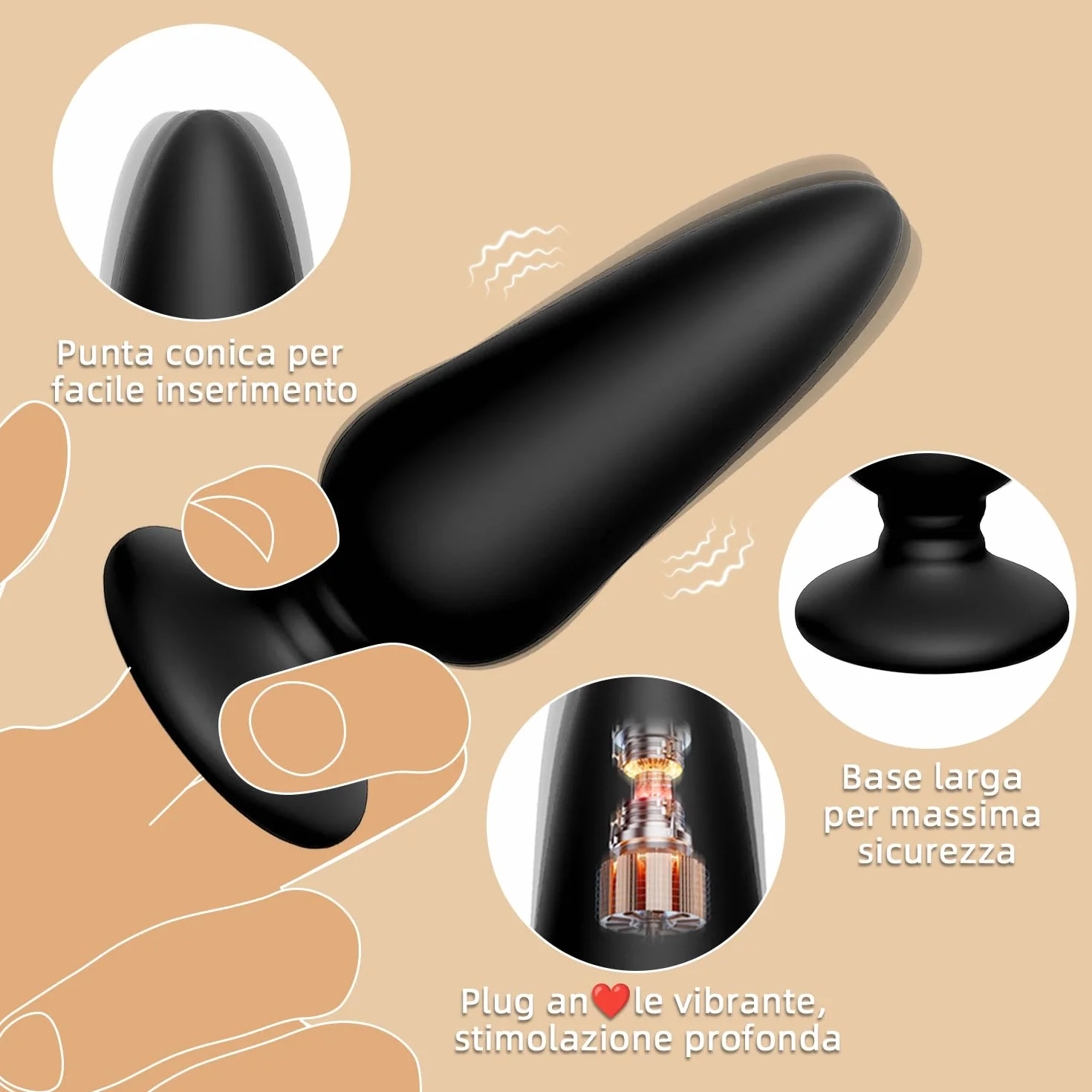 Plug Anale-Dilatatore Donna Uomo Sex Toys Vibratore Anale con Telecomando 10 Modalità Sexytoysys Donna Coppia 3 Pezzi Plug Anali Dilatatore Ano per Uomo Plug Analesex Toys Sessuali per Donne Uomini