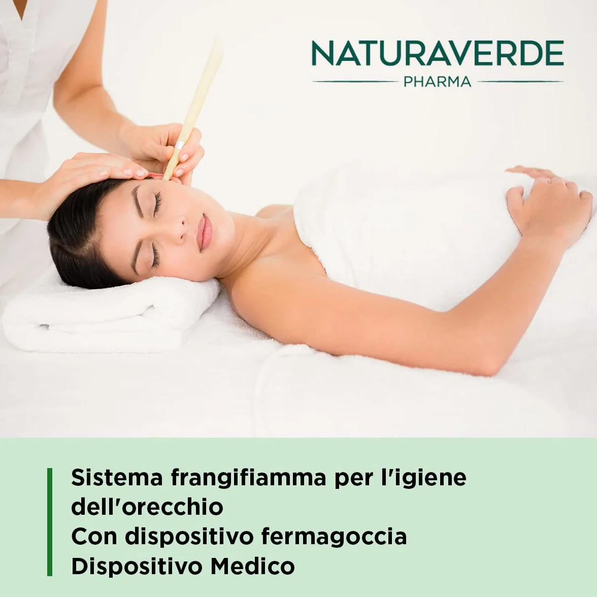 Naturaverde | Pharma - Coni Auricolari Cerati per le Orecchie, Coni Auricolari Cera, Coni Auricolari a Base di Cera d'Api, Coni Auricolari per Pulizia Orecchie, Coni Pulisci Orecchie, 2pz