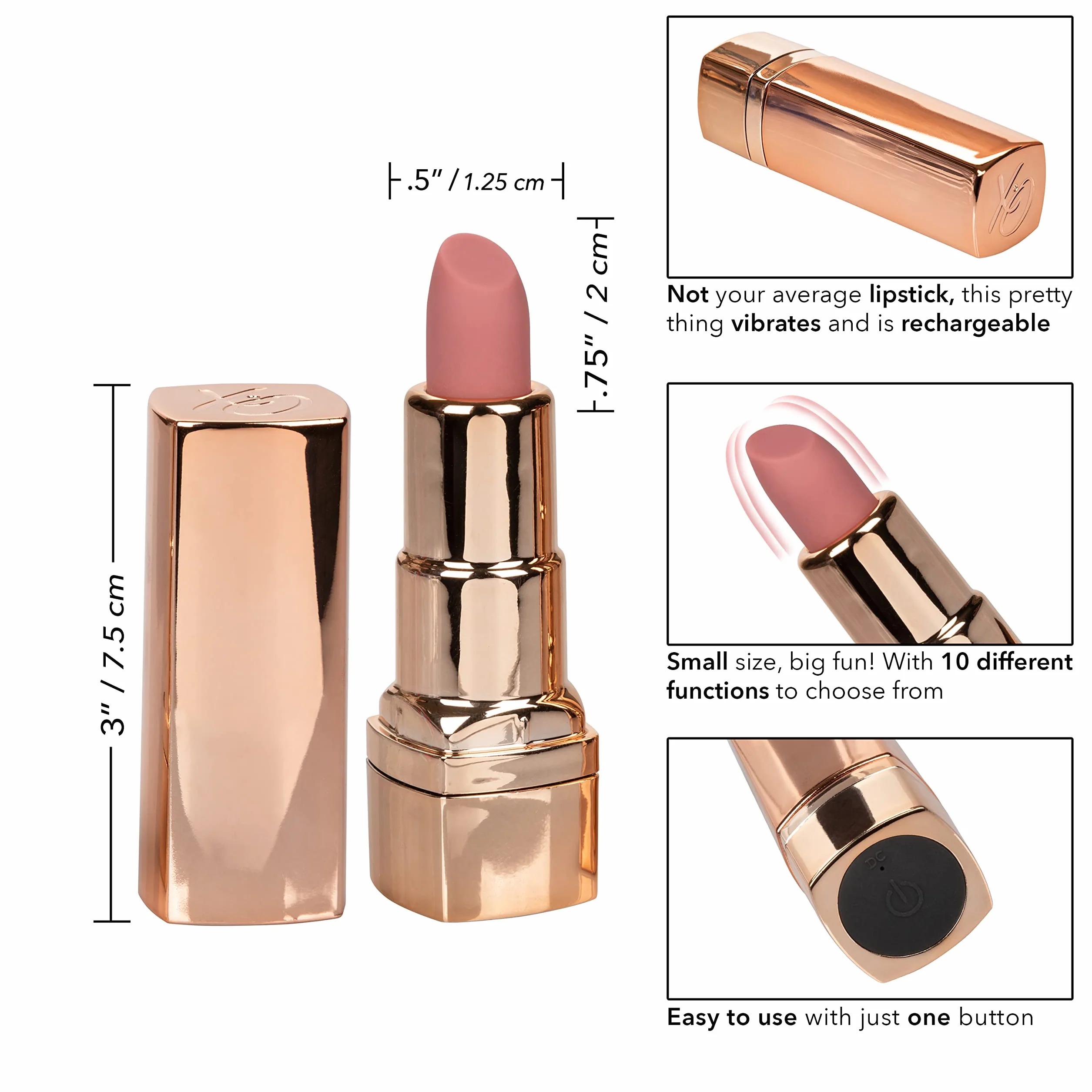 CALEXOTICS - Rossetto Ricaricabile Hide & Play