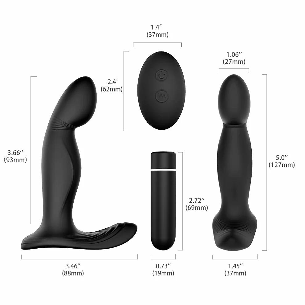 -STUKE Vîbrạtórẹ Stimolａtore Próstatａ Ｍassaaaiａtore Uomo Elettrico, Bútt Plúg Anａlè 𝑫A 𝑫Onna Ｖībràntè Ġａy Silicone, Vîbratorí Sěssò Anａlì per 𝑫Onna Princìpiante Puntò Ġ con