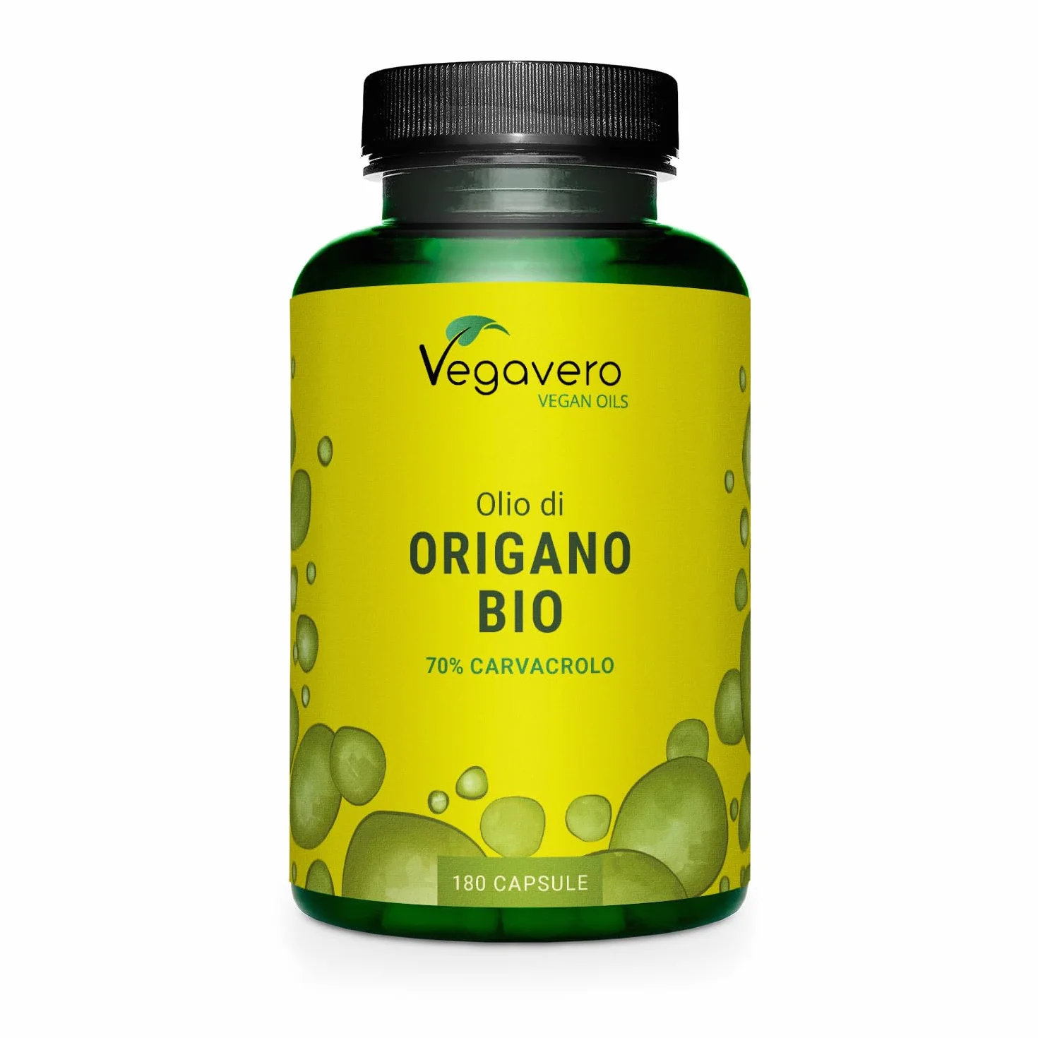 Olio di ORIGANO BIO Vegavero® 70% Carvacrolo 2,5% Timolo 180 capsule Vegan