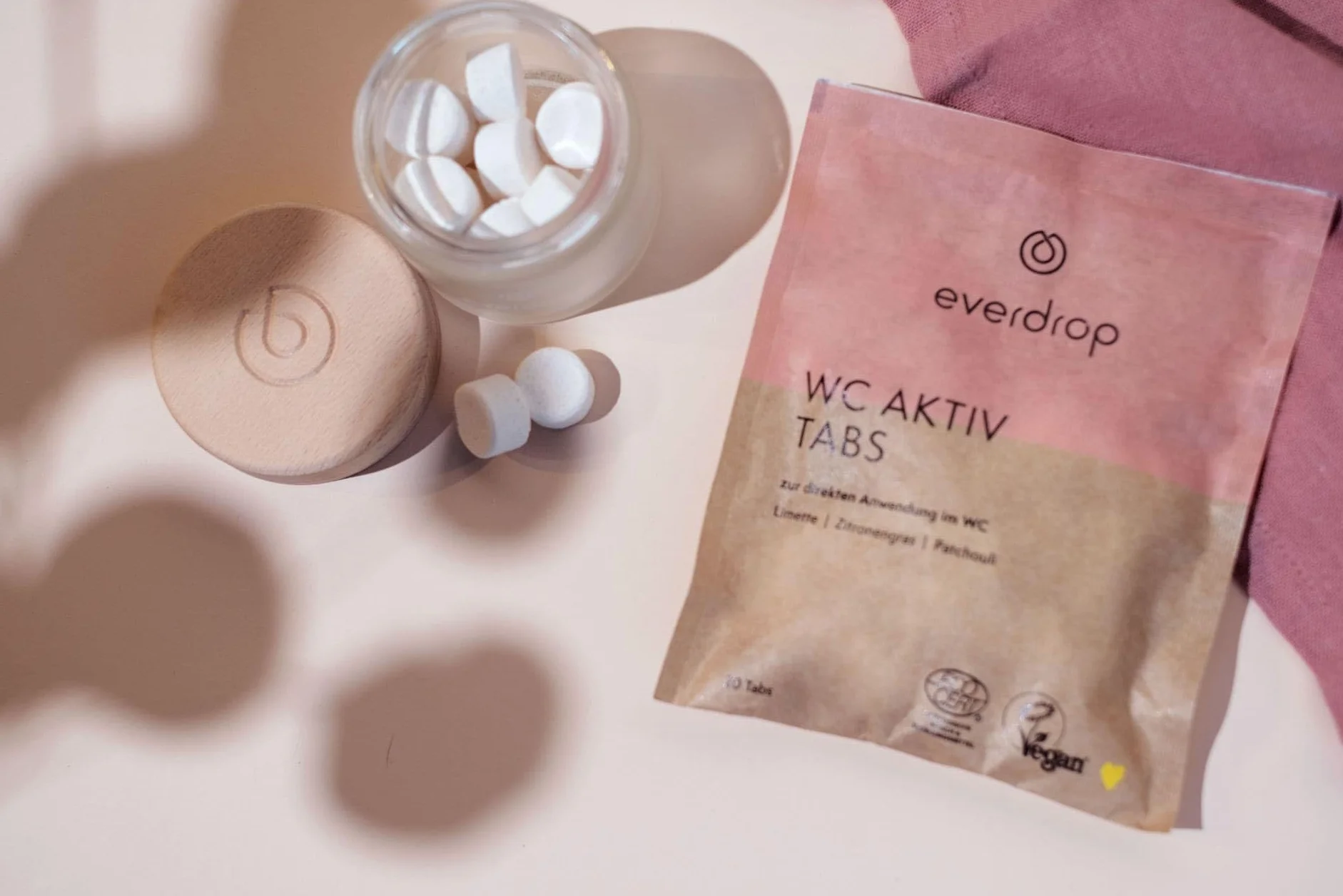 everdrop ABS per WC, 20 pezzi, pulizia profonda, grazie ai probiotici, 100% ingredienti di origine naturale