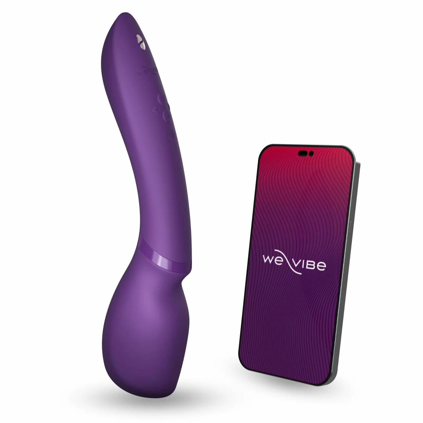 We-Vibe Wand 2 Massaggiatore a bacchetta vibrante - Massaggiatore a bacchetta senza fili con controllo via app - Giocattoli sessuali per donne - Più di 10 vibrazioni - Funzionamento silenzioso