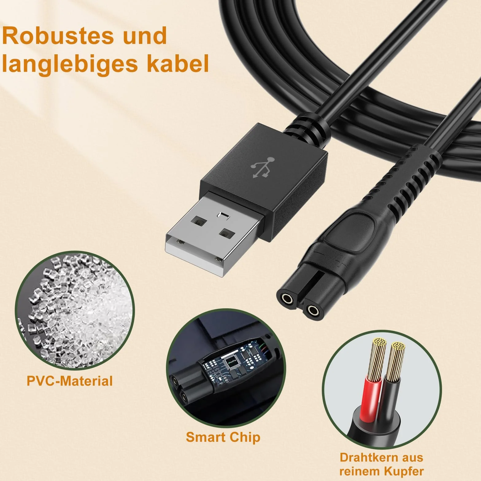 Philips One Blade 360 caricatore 5 V USB rasoio QP2824 QP2834 QP2720 MG9530 MG9525 MG5950