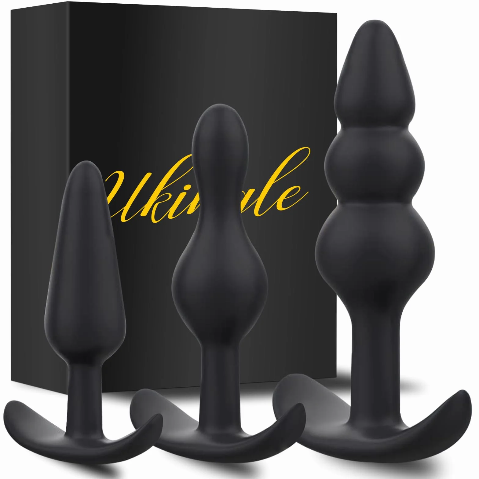 3PCS Plug Analesex Kit Sex Toys Sessuali per Donna Uomini Plug Anale-dilatatore Donna Uomo Dildo Anale Plug Butt Plug Anali Silicone Giocattoli Sexytoysys Donne Uomo Coppia Dilatatori Anali SexToy