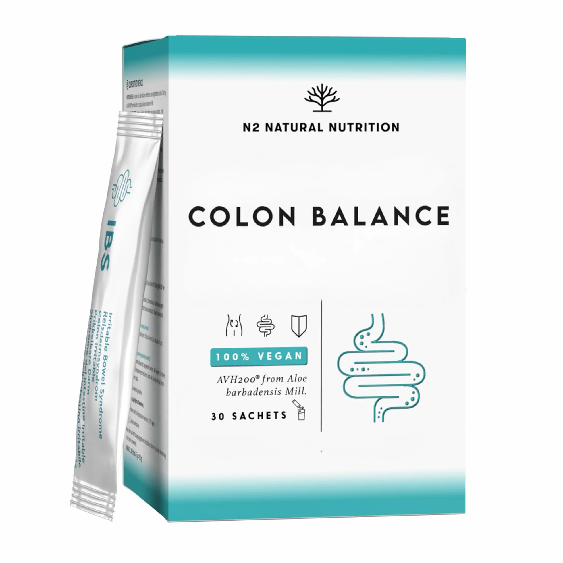 N2 Natural Nutrition Colon 30 Giorni Regolarità Intestinale Gonfiore Dolore Addominale Stitichezza Vegan Senza Glutine