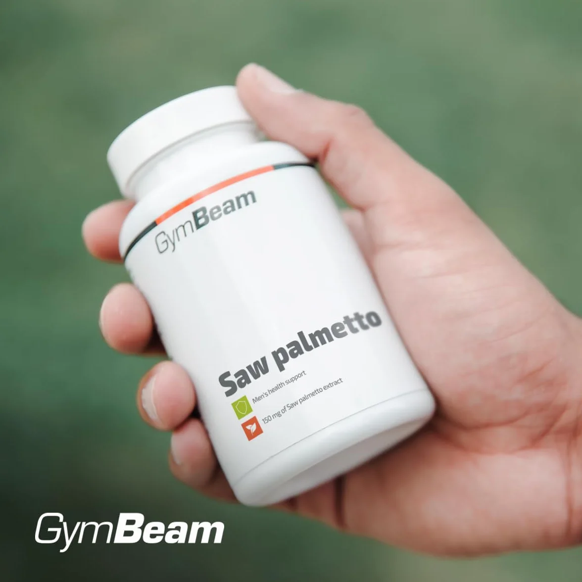 GymBeam Palmetto della Florida Capsule 150 mg - Estratto di Serenoa Repens - Integratore Vegano per il Benessere Maschile - 90 capsule