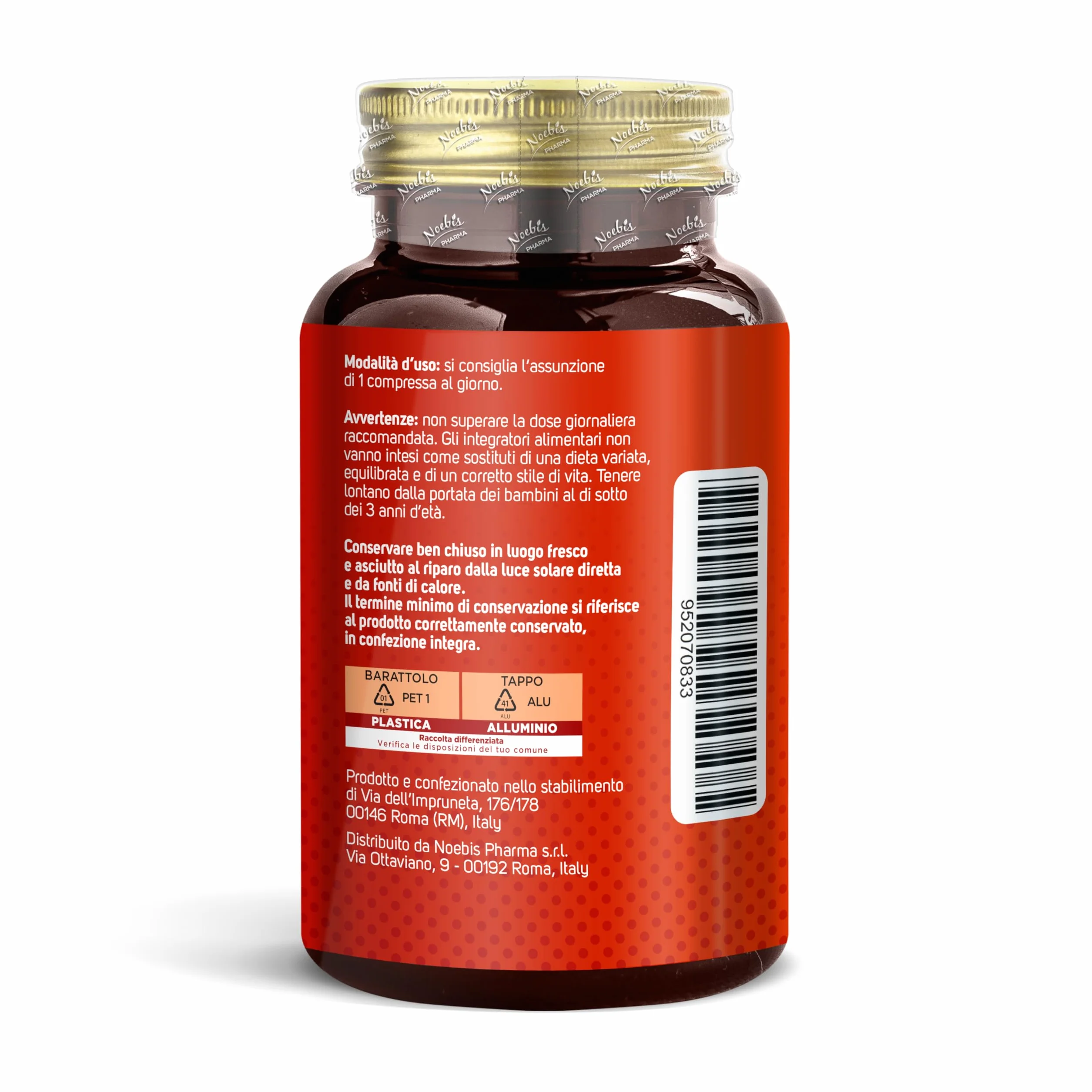 Coenzima Q10 200 mg Noebis Pharma – Alto Grado di Purezza – 180 Compresse – Integratore Q10, Vitalità ed Energia Cellulare – Supporto al Benessere – Made in Italy