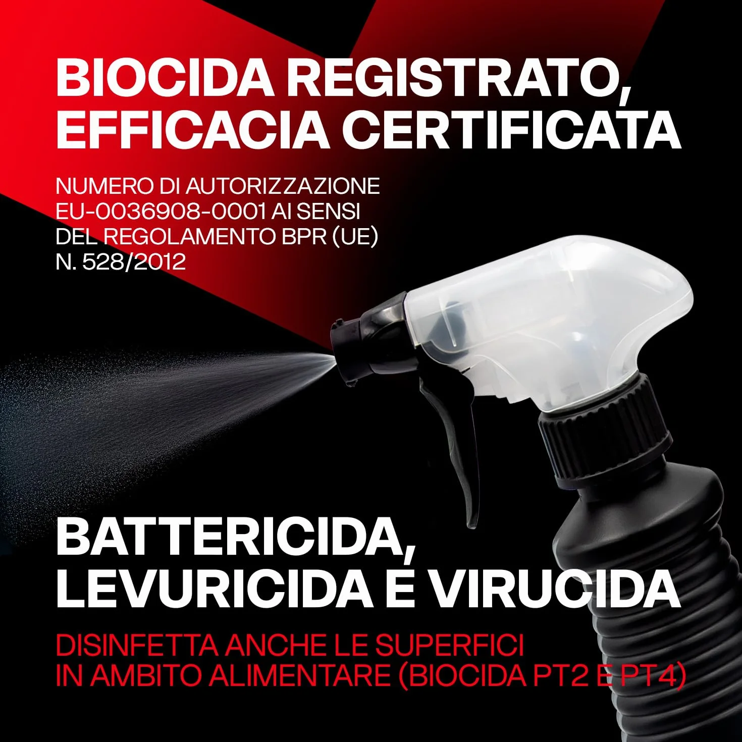 ERRECOM Clima-Bact Detergente Disinfettante per Climatizzatori 1L Biocida Biodegradabile