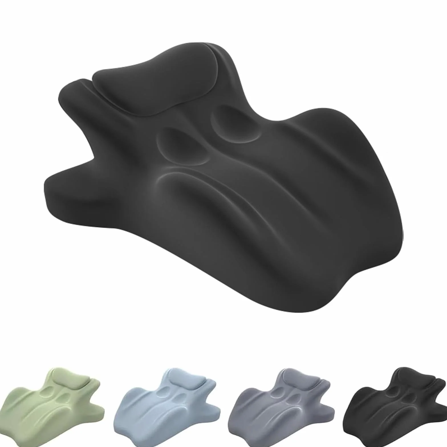 Cuscino ergonomico per coppie 27° memory foam per schiena fianchi collo nero