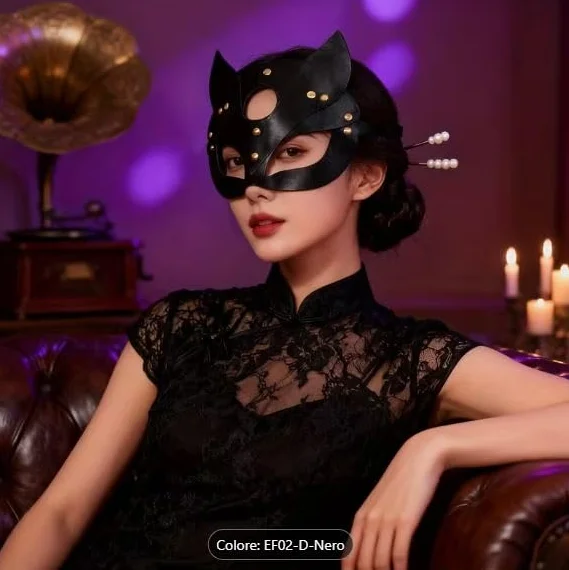 Generico Maschera gatto nera carnevale, pacco anonimo