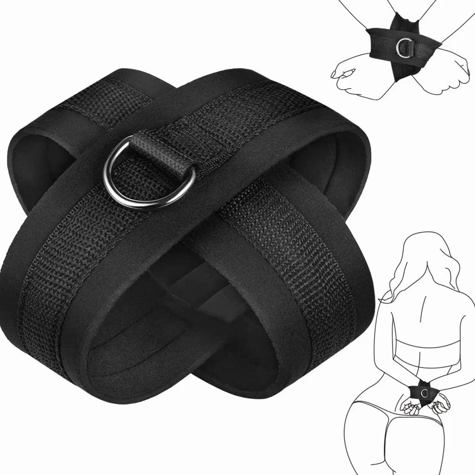 Polsini legati a mano in nylon nero con rovescio per regalo di coppia