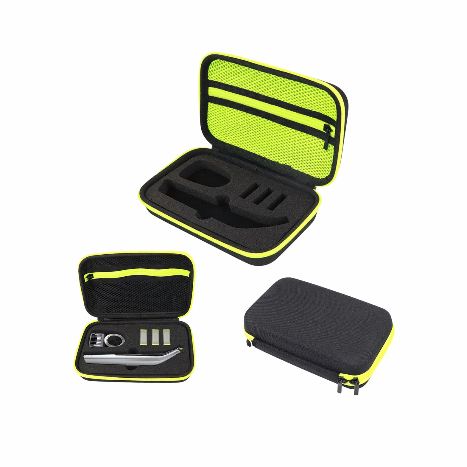 Custodia Per One 1 Blade 360/Pro 360 Qp2834/31 Qp2734/30 Qp2824/30 Qp4631/30 Qp6552 Qp6551,Portatile Borsa Rigida In Eva Da Viaggio,Case Per Rasoio Elettrico - Nero