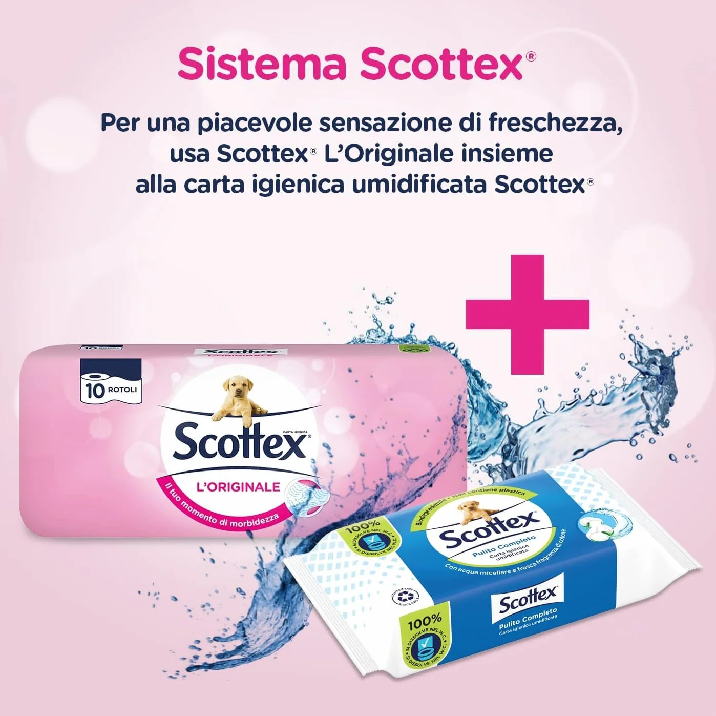 Scottex L'Originale Carta Igienica Morbida e Assorbente 120 Rotoli