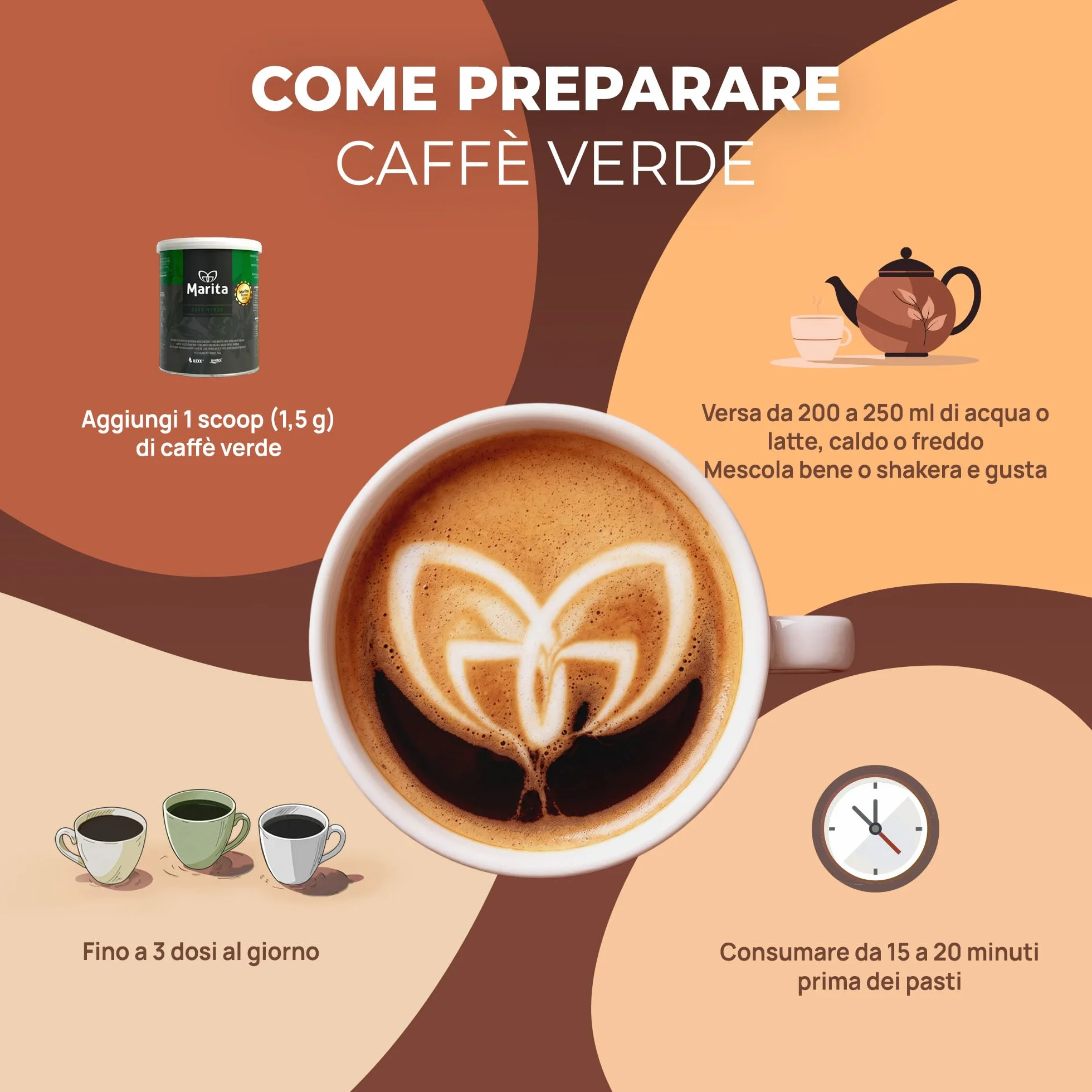 Caffè Marita Verde caffè funzionale termogenico 100 g 40 dosi