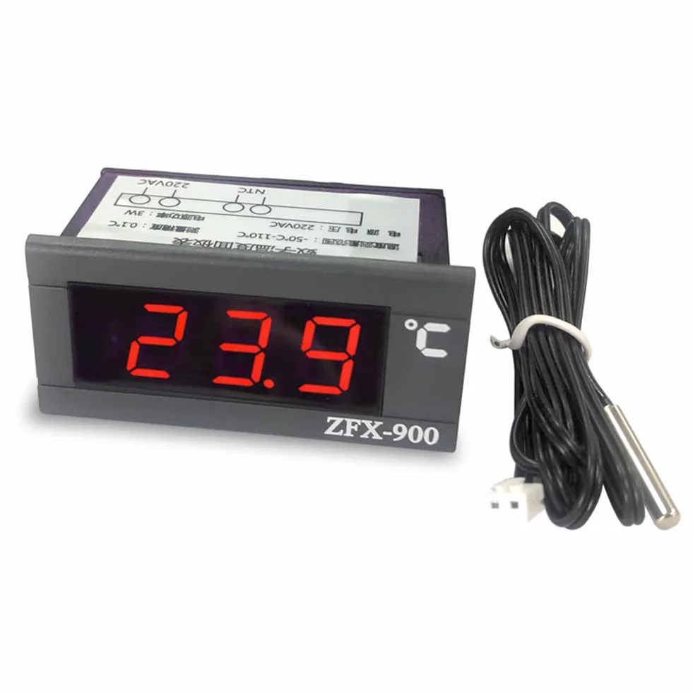 Termometro Digitale LED 220V Mini-50°C a 110°C con Sensore
