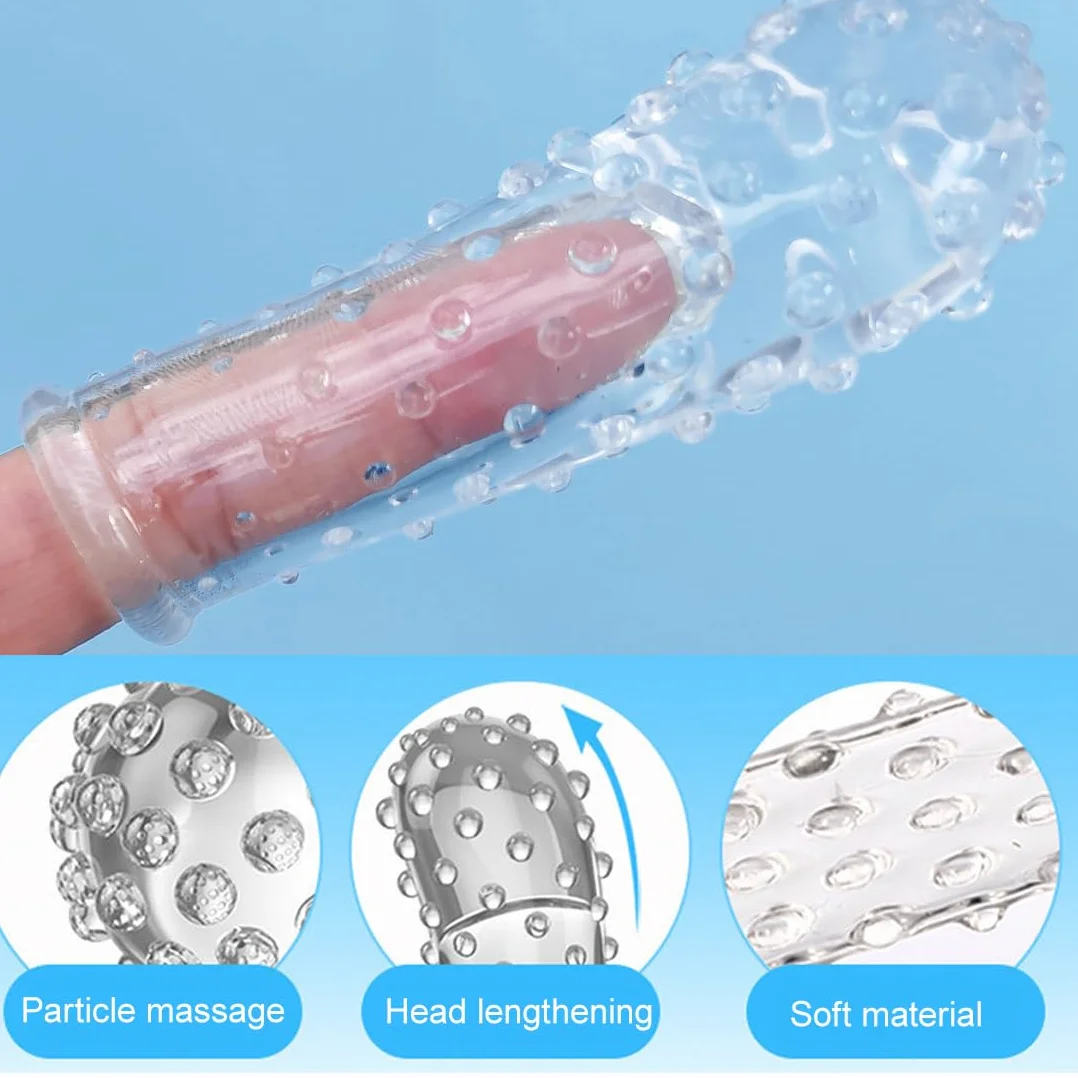 Manicotti per Dita per Coppie, Molle Manicotti per Massaggio alle Dita, Copertura per Dita Facili da Trasportare Toy
