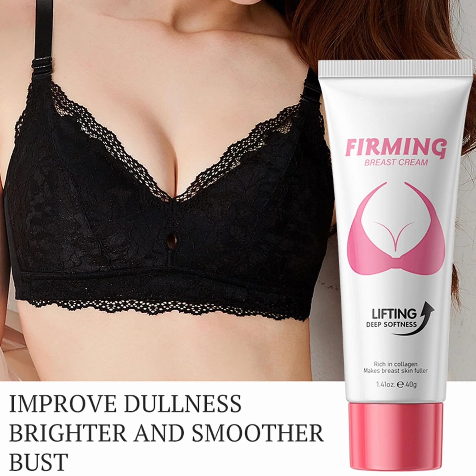 Crema per Ingrandimento Seno Breast Plumping Cream Seno Lifting Rassodante Busto Massaggiante Petto Nutriente