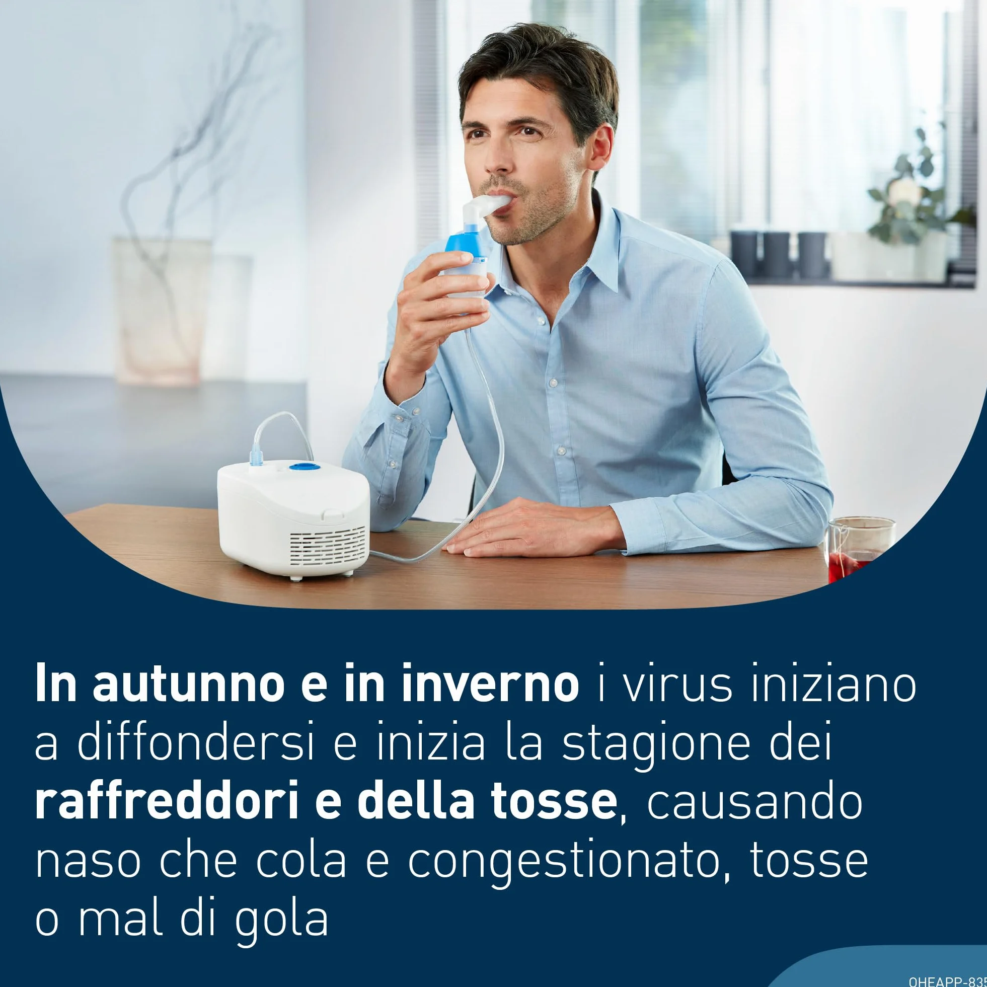 OMRON X102 Total Macchina aerosol adulti e bambini con doccia nasale