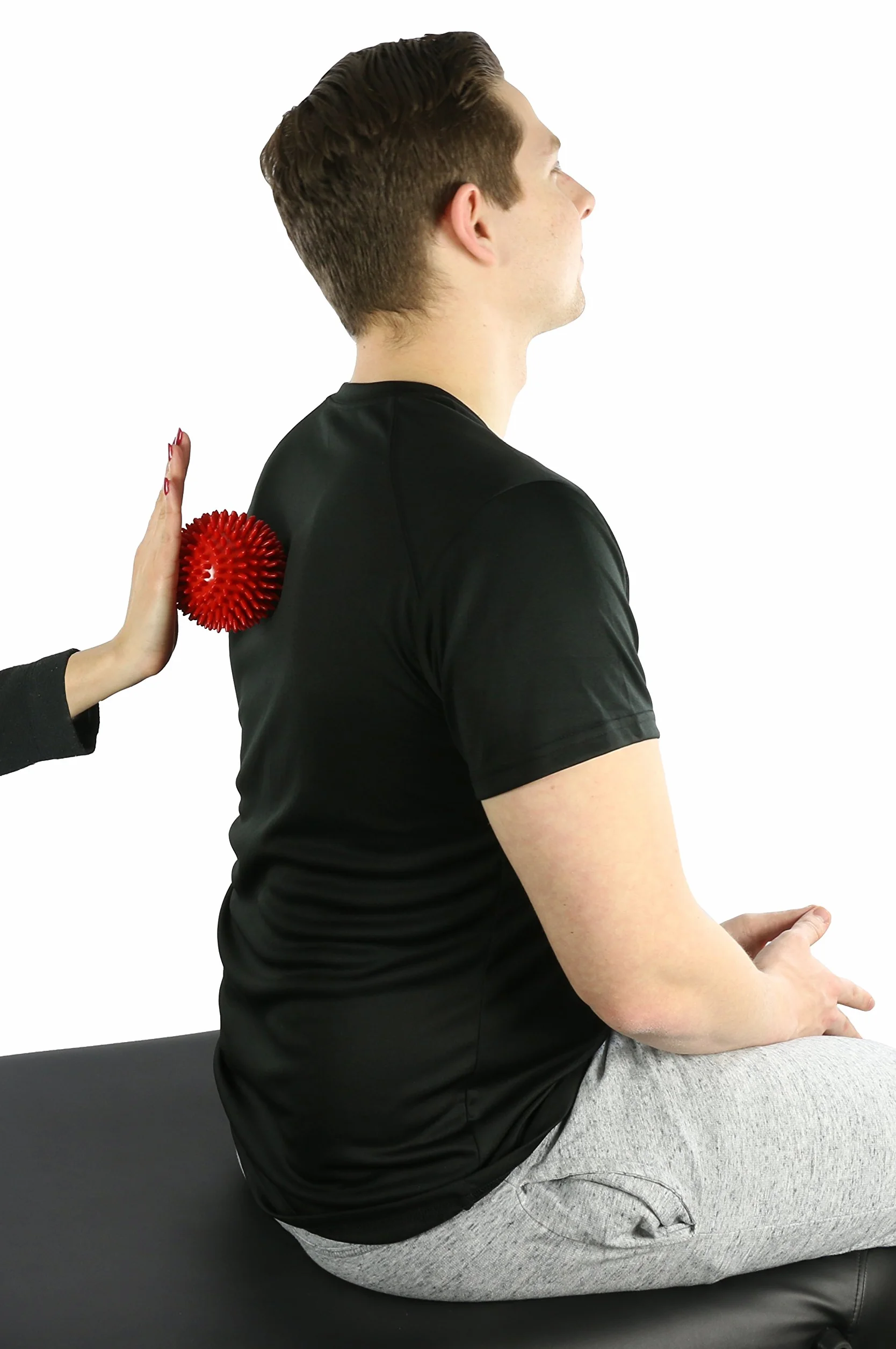 Palla da Massaggio CanDo 9 cm Terapeutica Testurizzata per Fisioterapia Trigger Point Fascia Rossa