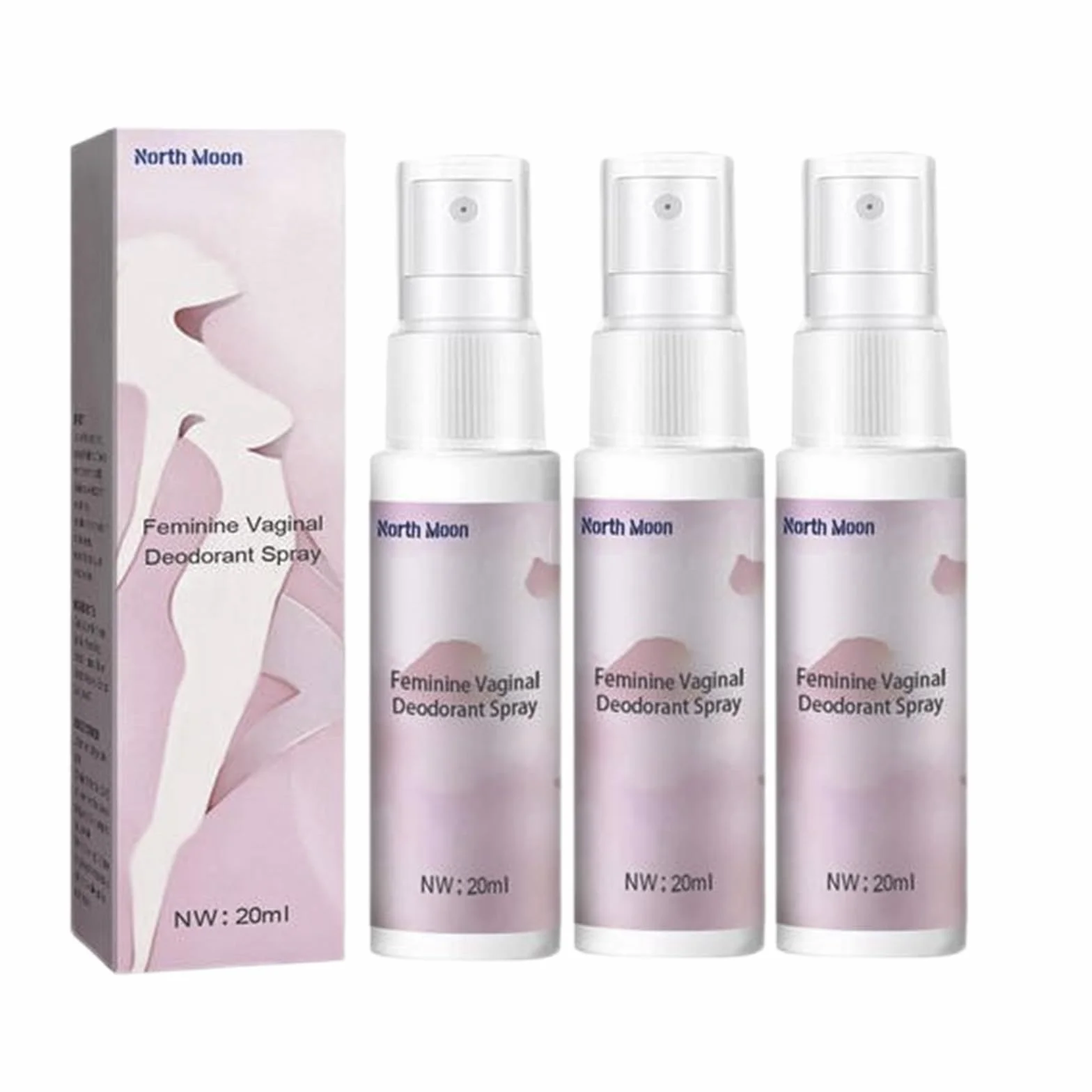Deodorante Spray Donna per Igiene Intima - Set di 3 Deodoranti per Parti Intime Femminili