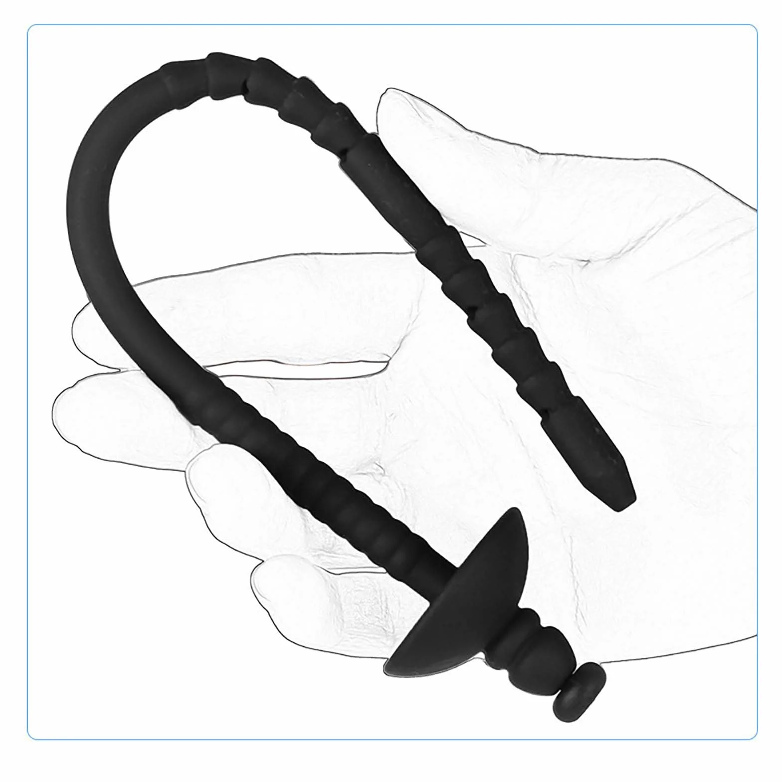 Asta vibrante liscia in 3 misure con siringa, speciale allungamento maschile per una minzione facile, set di allenamento speciale per uomini -D28IT (3 sizes combination)