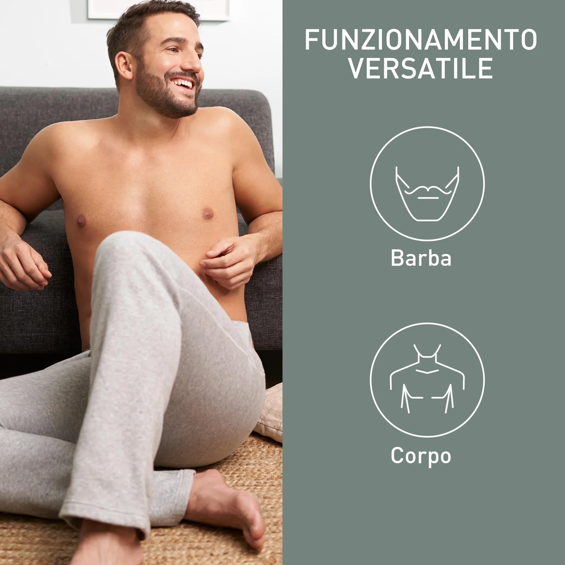 Panasonic ER-GY60-H503 Rifinitore 2in1 Barba e Corpo 50 minuti